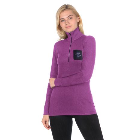 WOOLTRUCK Т-300 Фуфайка женская с кор. молнией лиловая цвет: Лиловый